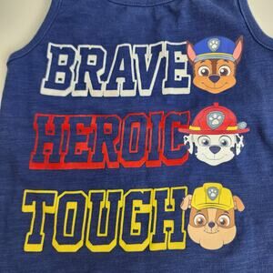 Nickelodeon Paw Patrol Blue Graphics Character Tank Top Toddler Boy's Size 2T